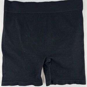 Temu Ribbed High Waist Athletic Shorts